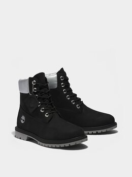 Timberland: Чёрные ботинки 