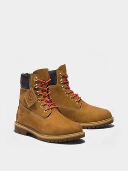 Timberland: Жёлтые ботинки 