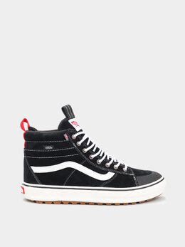 Vans: Чёрные ботинки  Sk8-Hi