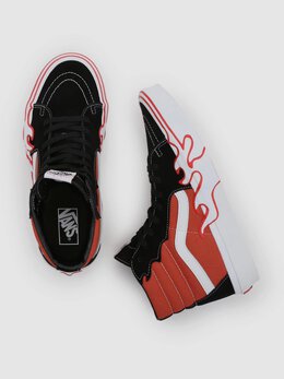 Vans: Бордовые кеды  Sk8-Hi