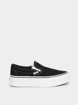 Vans: Чёрные мокасины  Classic Slip On