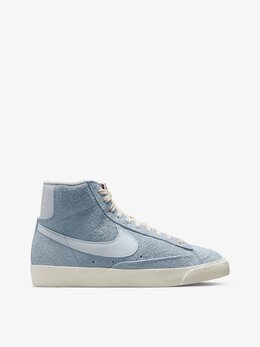 NIKE: Голубые кеды  Blazer Mid 77 Vintage