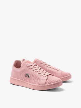 Lacoste: Розовые кеды 