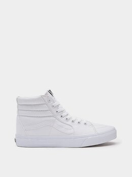 Vans: Белые кеды  Sk8-Hi