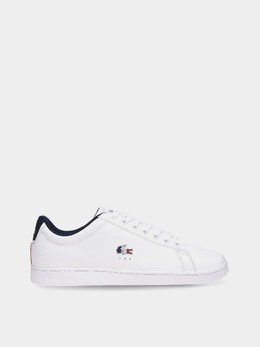 Lacoste: Белые кеды  Carnaby Evo