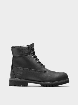 Timberland: Чёрные ботинки 