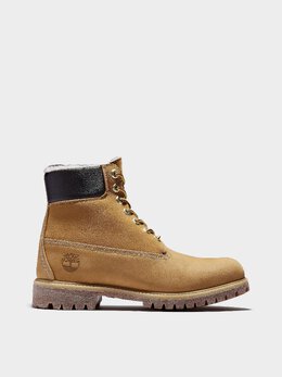 Timberland: Жёлтые ботинки 