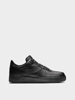 NIKE: Чёрные кеды  Air Force 1