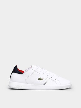 Lacoste: Белые кеды 