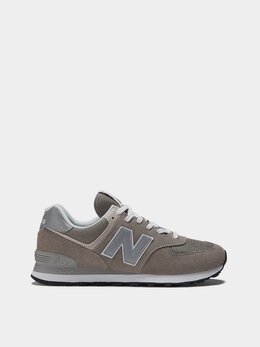 New Balance: Серые кроссовки  574