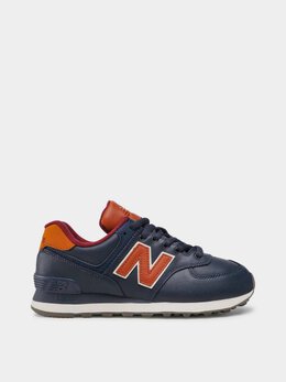 New Balance: Тёмные кроссовки  574