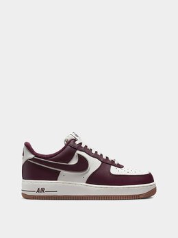 NIKE: Бордовые кеды  Air Force 1 Low