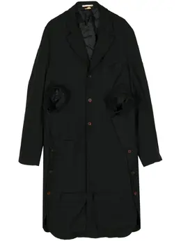 Comme des Garçons Homme Plus: Чёрное пальто 