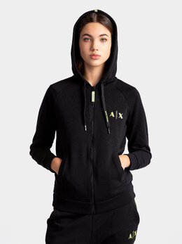 Armani Exchange: Чёрный свитер 