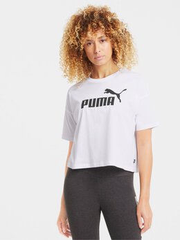 PUMA: Белая футболка  Essentials