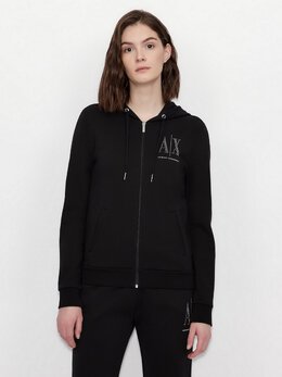 Armani Exchange: Чёрный свитер 