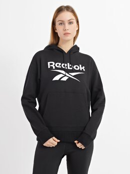 Reebok: Чёрная толстовка 