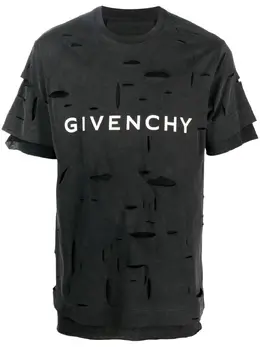 Givenchy: Рваная футболка 