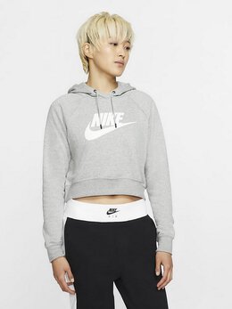 NIKE: Серая толстовка  Sportswear Essential