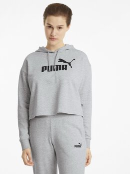 PUMA: Серая толстовка  Essentials