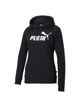 PUMA: Чёрная толстовка  Ess