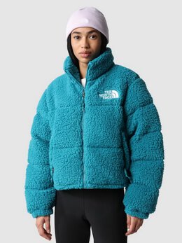 The North Face: Голубой пуховик  Nuptse