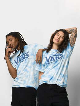 Vans: Голубая футболка 