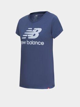 New Balance: Синяя футболка 