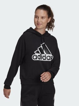 Adidas: Чёрная толстовка  Essentials