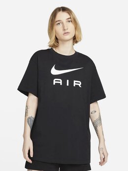 NIKE: Чёрная футболка  Air