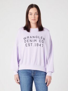 Wrangler: Фиолетовый свитшот 