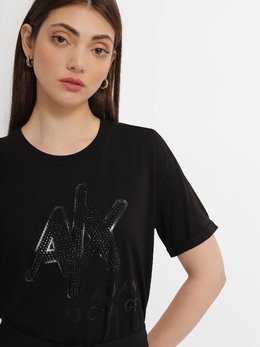 Armani Exchange: Чёрная футболка 