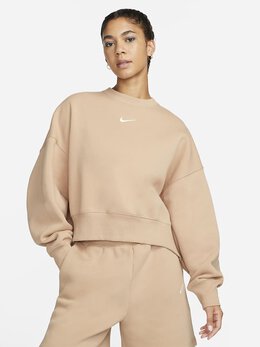 NIKE: Бежевый свитшот  Sportswear