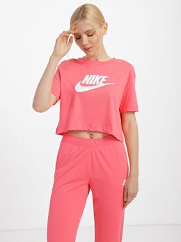 NIKE: Розовая футболка  Sportswear Essential