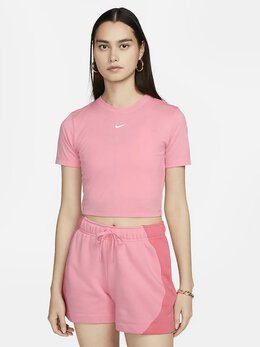 NIKE: Розовая футболка  Sportswear Essential