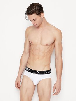 Armani Exchange: Белые трусы 