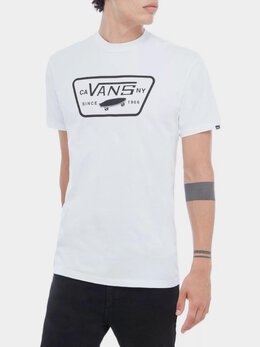 Vans: Белая футболка  Patch