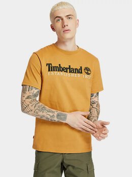 Timberland: Жёлтая футболка 