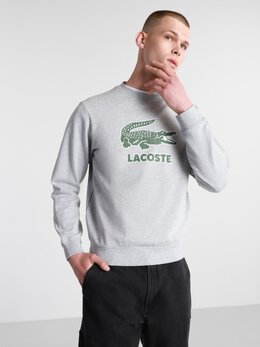 Lacoste: Серый свитшот