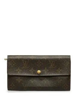 Louis Vuitton Pre-Owned: Коричневый кошелёк