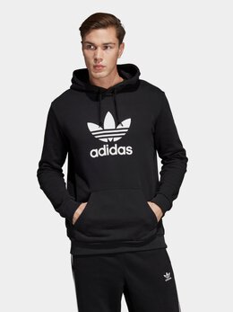 Adidas: Чёрная толстовка  Originals