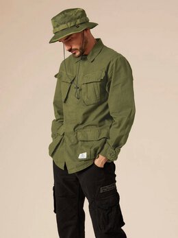 Alpha Industries: Куртка цвета хаки 