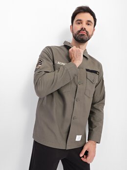 Alpha Industries: Куртка цвета хаки 