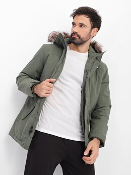 The North Face: Зелёный пуховик  Zaneck