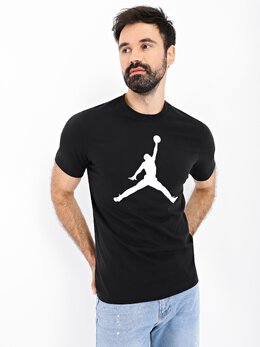 NIKE: Чёрная футболка  Jordan Jumpman