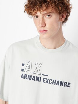 Armani Exchange: Белая футболка 