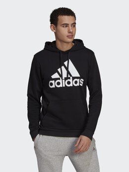 Adidas: Чёрная толстовка  Essentials