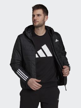 Adidas: Пуховик  Stripes в полоску