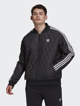 Adidas: Чёрная куртка 