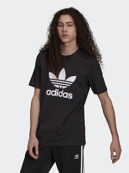 Adidas: Чёрная футболка  Adicolor Classics